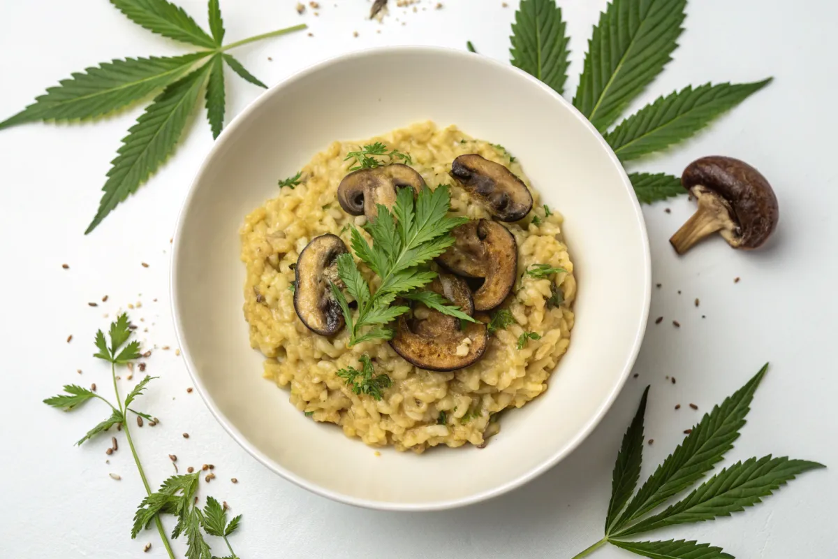 Cannabis-Infused Mushroom Risotto