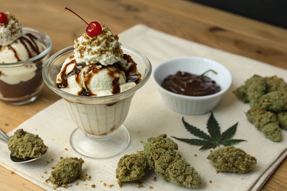 Cannabis-Infused Ice Cream Sundaes