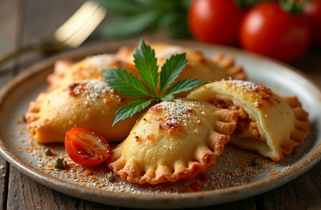 Chorizo and Manchego Empanadas with Smoked Paprika Crema