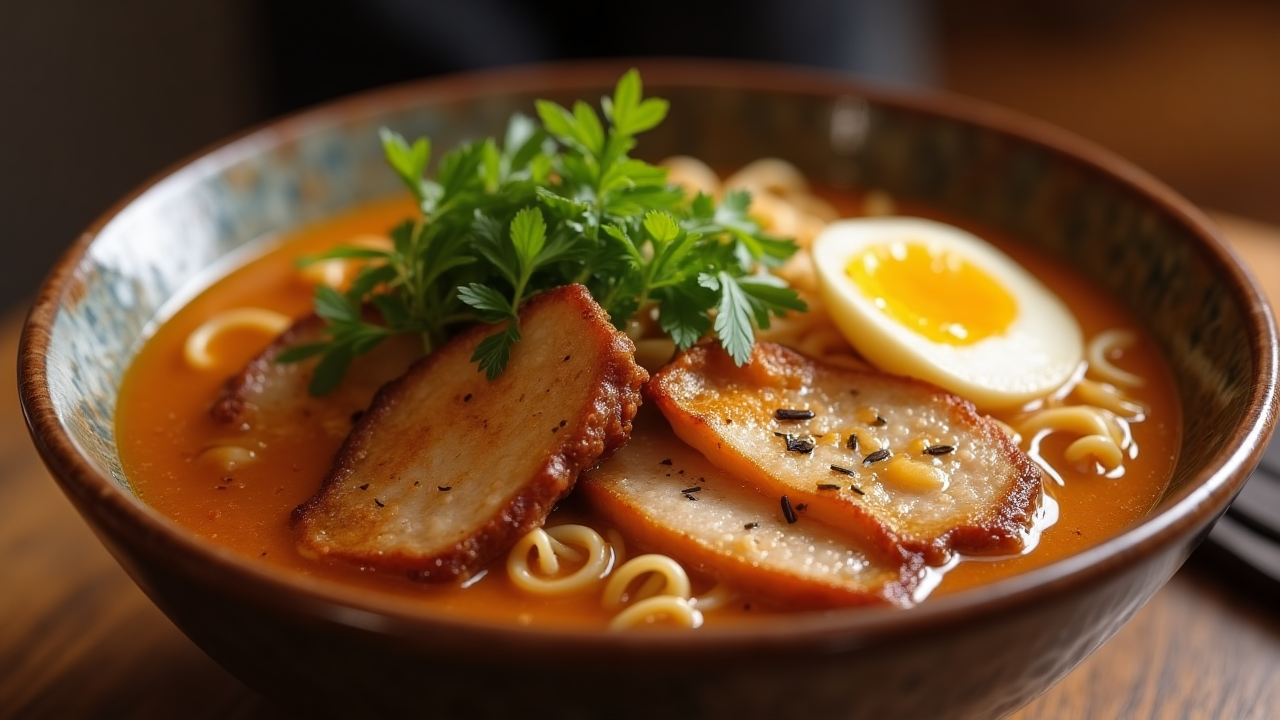 Cannabis-Infused Ramen with Miso Butter Pork