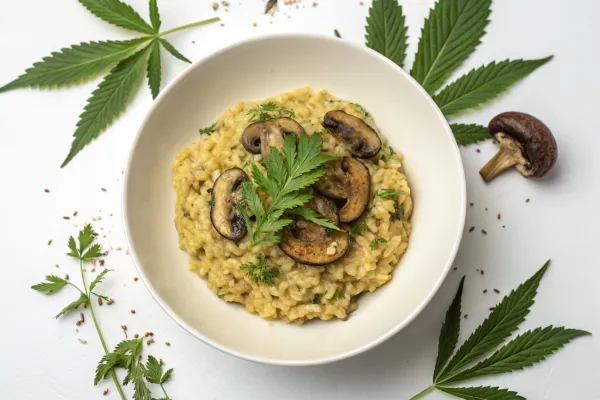 Cannabis-Infused Mushroom Risotto