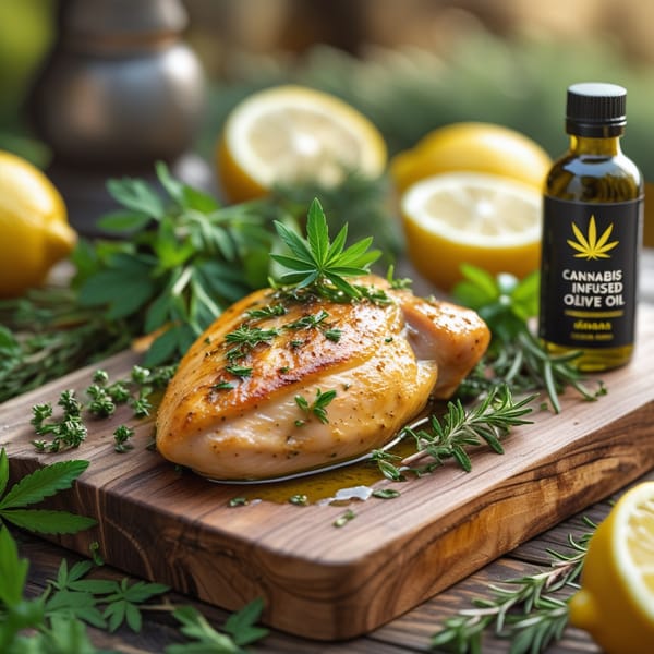 Cannabis-Infused Lemon Herb Chicken