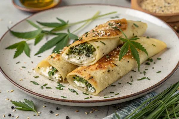 Weed-Infused Savory Crepes