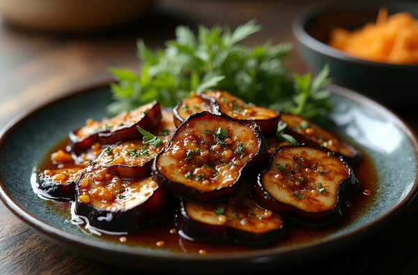 Dashi-Glazed Eggplant (Nasu Dengaku)