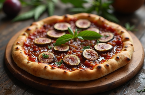 Duck and Fig Pizza with Balsamic Glaze