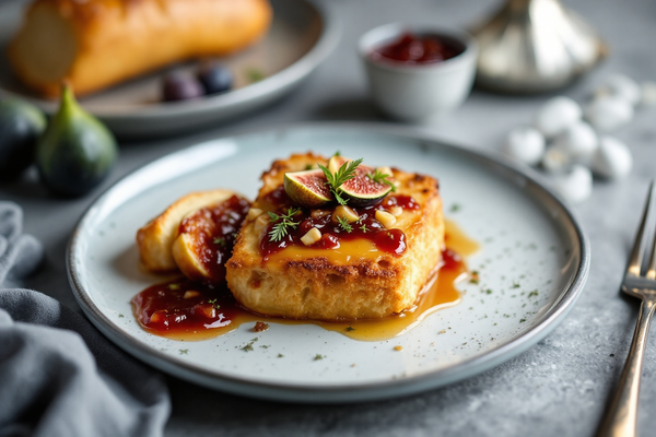 Foie Gras Torchon with Fig Jam and Brioche