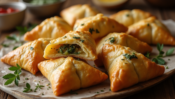 Cannabis Greek Spanakopita Triangles