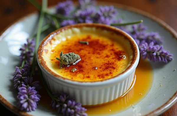 Infused Lavender Crème brûlée